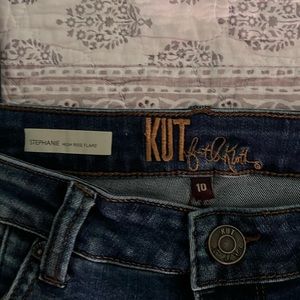 Kut from the Kloth Stephanie High Rise Flare Jeans Size 10